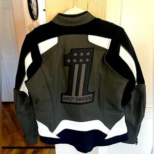 Harley-Davidson Olive/Black/White Women’s Jacket (BNWOT)